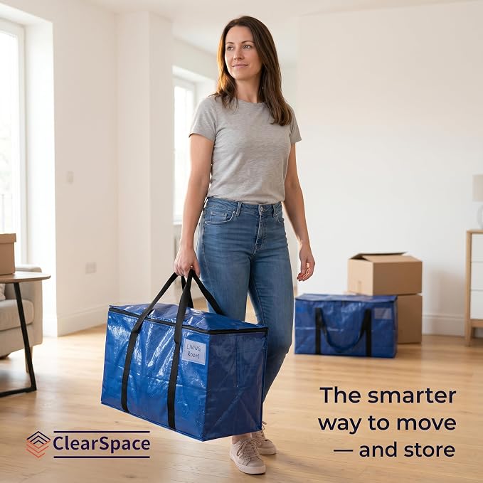 ClearSpace Heavy Duty Moving Bags or Storage Bag – Large Moving Boxes - Image 7