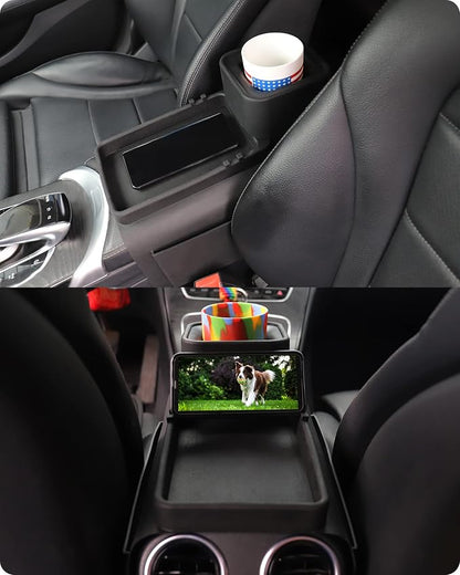 Couch Cup Holder Tray, VIENFUT Silicone Anti-Slip Sofa Armrest Tray - Image 5