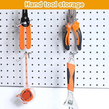 Funrous 100 Pack Peg Board Hooks Stainless Steel Pegboard Hooks Shelving - Image 6