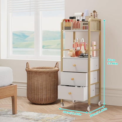 HapiRm Rolling Makeup Cart Organizer - Image 2