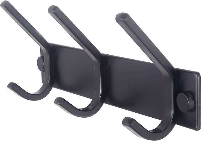 WEBI Coat Rack Wall Mounted, 3 Coat Hooks by WEBI