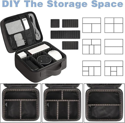 MATEIN Cord Organizer Bag with Adjustable Divider, DJ Electronic Storage | - Image 5
