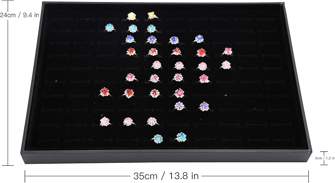 Stratelife 100 Slots Ring Organizer Tray, Stackable Jewelry Storage Display - Image 5