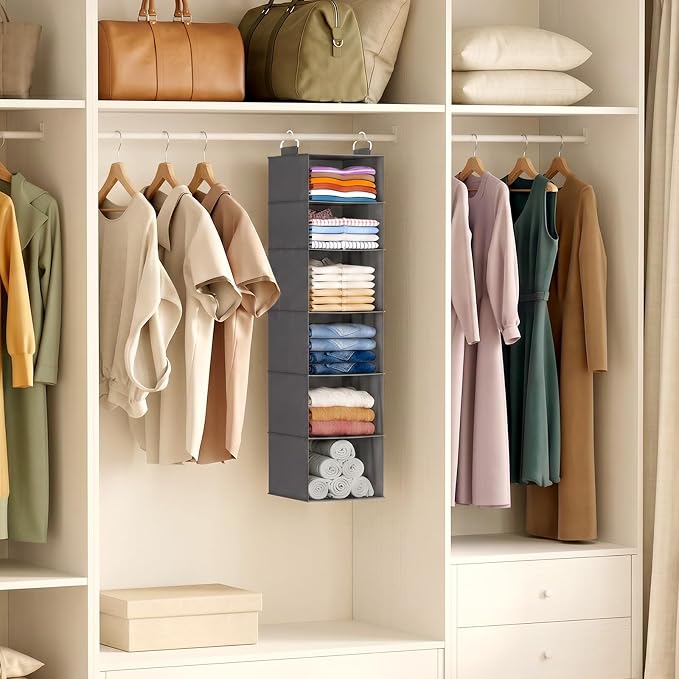 Lifewit 6 Tier Hanging Closet Organizer and Storage - Image 2