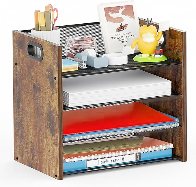 Wood Desk Organizer by BOERSHUN