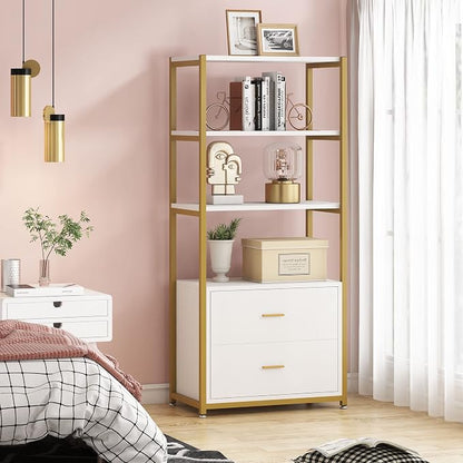 Tribesigns Bookcase, 4-Tier Bookshelf - Image 5