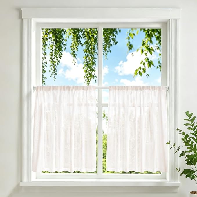 6 Pack Small Tension Curtain Rod, Short Adjustable Extendable | Spring Loaded - Image 2