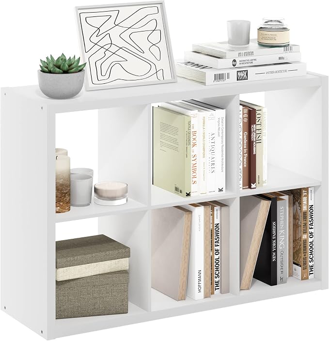 6-Cube Cubicle Bookshelf, Cube Bookcase - Image 5