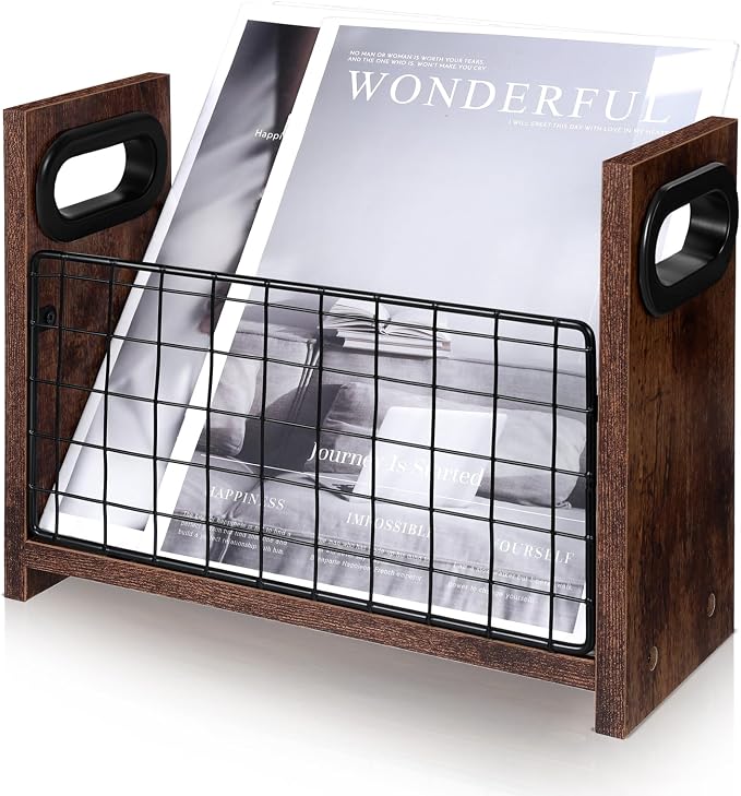 SynHHergyx Magazine Holder Magazine Book Holder Slim Magazine Rack Floor by Unknown