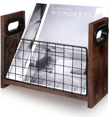 SynHHergyx Magazine Holder Magazine Book Holder Slim Magazine Rack Floor by Unknown