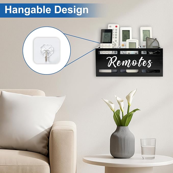 Hilislog TV Remote Holder Wall Mount Remote Control Holders - Image 4