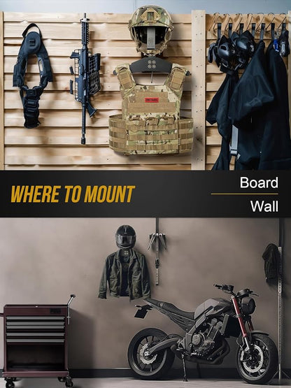 OneTigris Motorcycle Helmet Holder Wall Mount, Tactical Gear Holder - Image 4