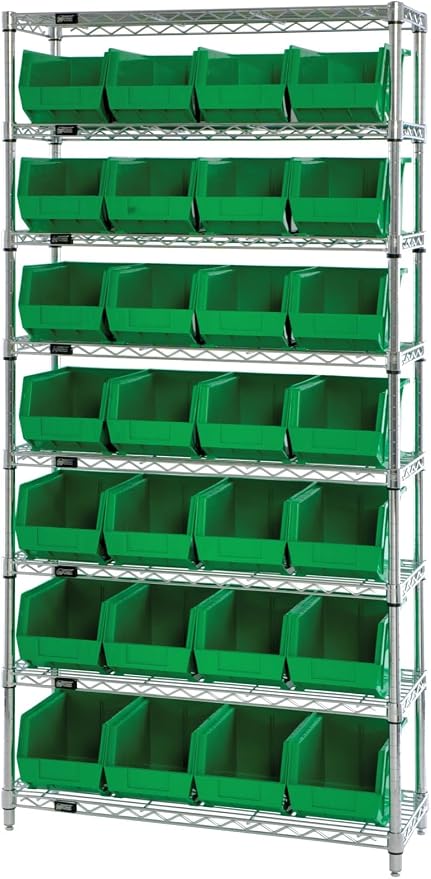 Quantum Storage QUS240 Heavy-Duty Stackable Plastic Storage Bins - Image 5