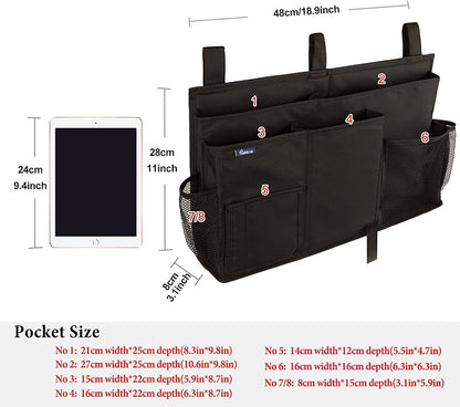 Surblue Caddy Hanging Organizer Bedside Storage Bag - Image 5
