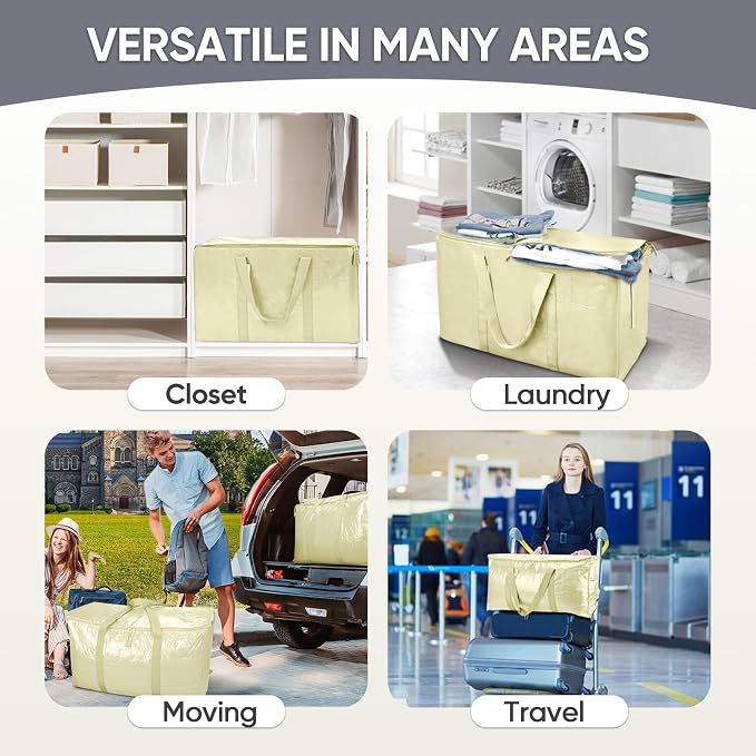TICONN 4 Pack Extra Large Moving Bags - Image 9