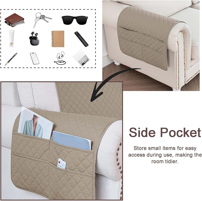 Waterproof Sofa Armrest Cover Headrest Cover - Image 4