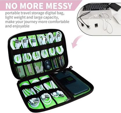 Lcsmaokin Electronics Travel Organizer, Portable Waterproof Electronic Travel - Image 3