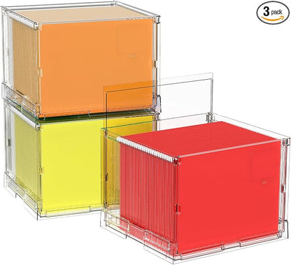 UMAIL File Box, Hanging File Organizer, Portable Storage Bins by Unknown