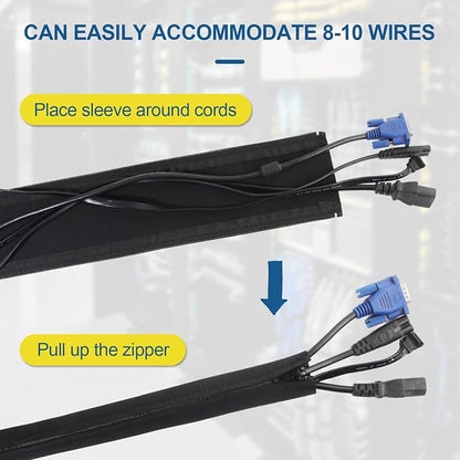 4 Pack Cable Sleeves, 20 inch Neoprene Cable Management Sleeves - Image 2