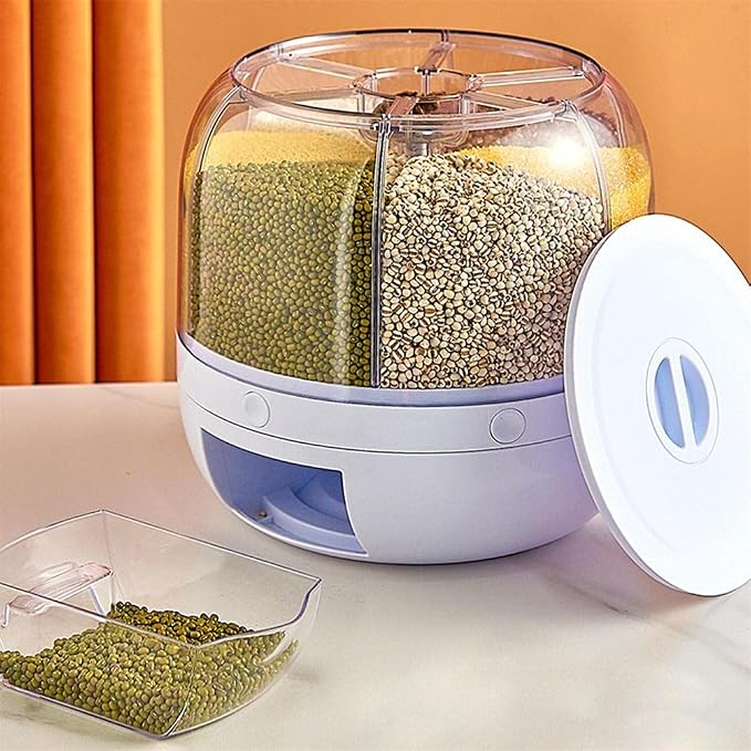 Dry Grain & Rice Storage Container - 12L Separate Rice Bucket Cereal Dispenser - Image 7