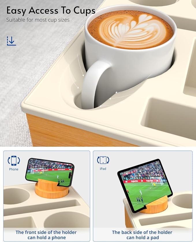 Couch Cup Holder Tray - Image 3