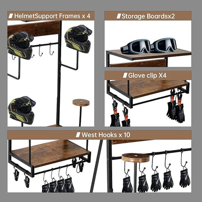 Motorcycle Helmet Rack, Wall Mount - Image 5