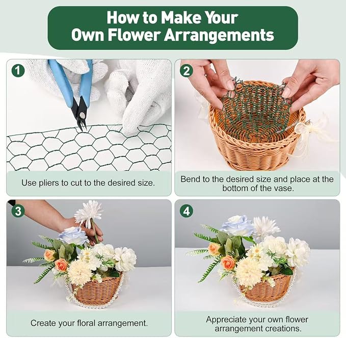 14"×118" Floral Wire Netting, Garden Fencing, Protect Poultry and Plant - Image 5