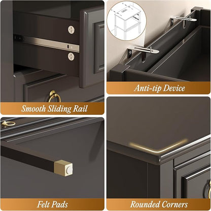 Huuger 27.6 Inch Tall Nightstand - Image 7
