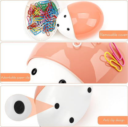 SHIDOW Hedgehog Magnetic Paper Clip Holder – Cute Desk Organizer - Image 3