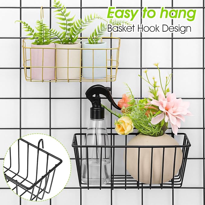 10 PCS Hanging Wire Baskets for Organizing - Image 4