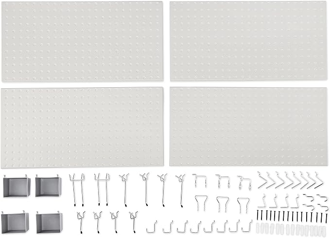 Amazon Basics Rectangular Metal Pegboard Kit - Image 7