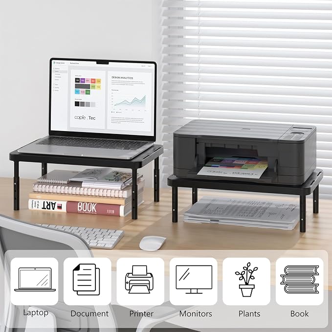 WALI Computer Monitor Stand for Desk, Adjustable Laptop Riser, Desk Monitor - Image 9