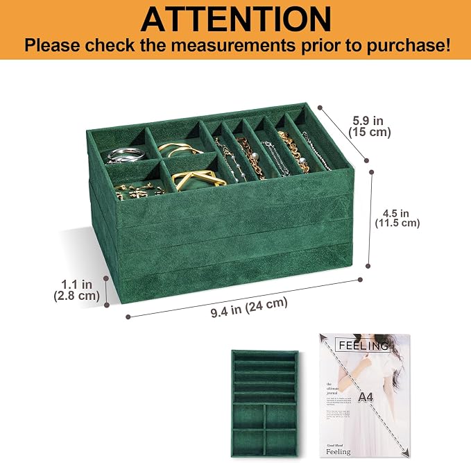 ProCase Stackable Jewelry Organizer Trays - Image 2