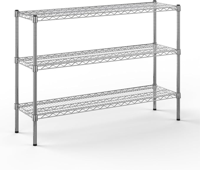 14" Deep x 48" Wide x 34" Height Wire Shelving Kit | 3-Tier | NSF Commercial by Regal+Altair