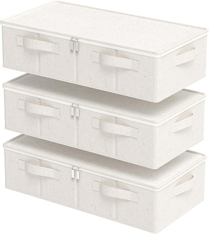 Underbed Storage Box Organizer, Foldable Under Bed Clothes Bags Container by Unknown