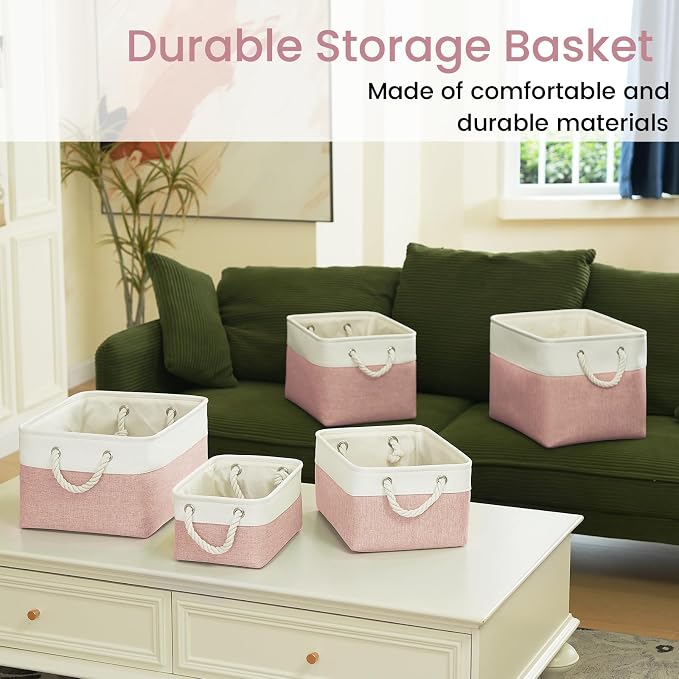 11.8x7.9x5.2 Inch Fabric Small Storage Bins - Image 7