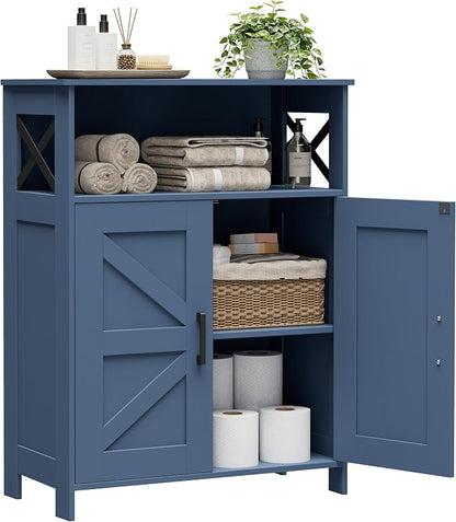 Homhedy Farmhouse Bathroom Storage Cabinet by Homhedy