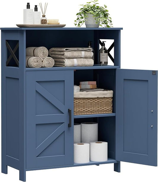 Homhedy Farmhouse Bathroom Storage Cabinet by Homhedy