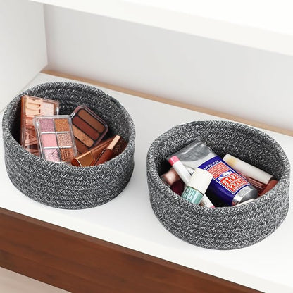 Small Woven Cotton Rope Baskets, Gift and Storage Baskets, Nursery Organizer - Image 6