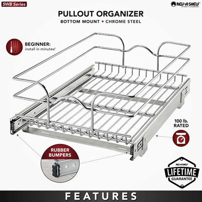 Rev-A-Shelf Kitchen Cabinet Wire Pullout Shelf and Drawer Organizer Pantry - Image 3