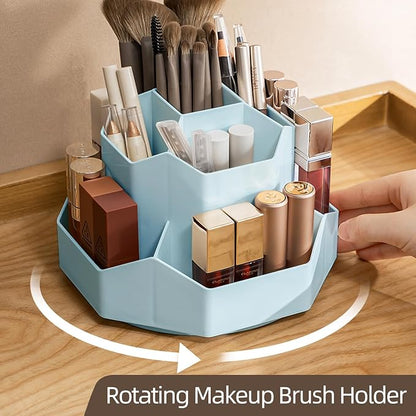 360° Rotating Makeup Brush Holder Organizer - Image 2