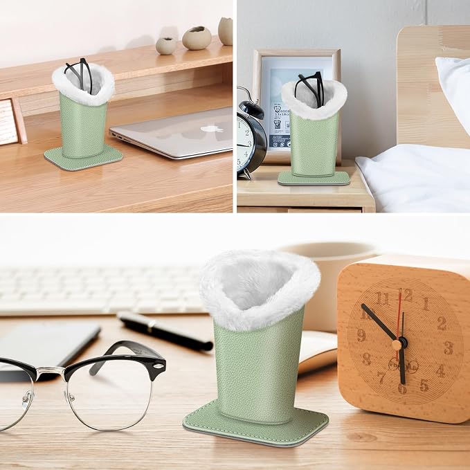 Fintie Plush Lined Eyeglasses Holder, Glasses Stand Case, Anti-scratch Glasses - Image 6