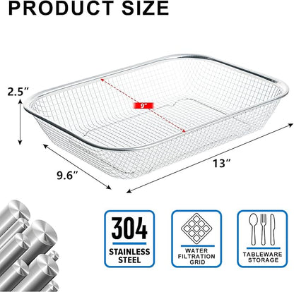 Utensil Drying Rack, 2 Pack Utensils Holder Dishwasher Silverware Basket | - Image 2