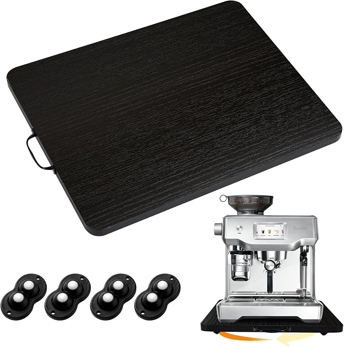 Sliding Tray for Coffee Maker, 360° Rotating Appliance Slider for Kitchen by Unknown
