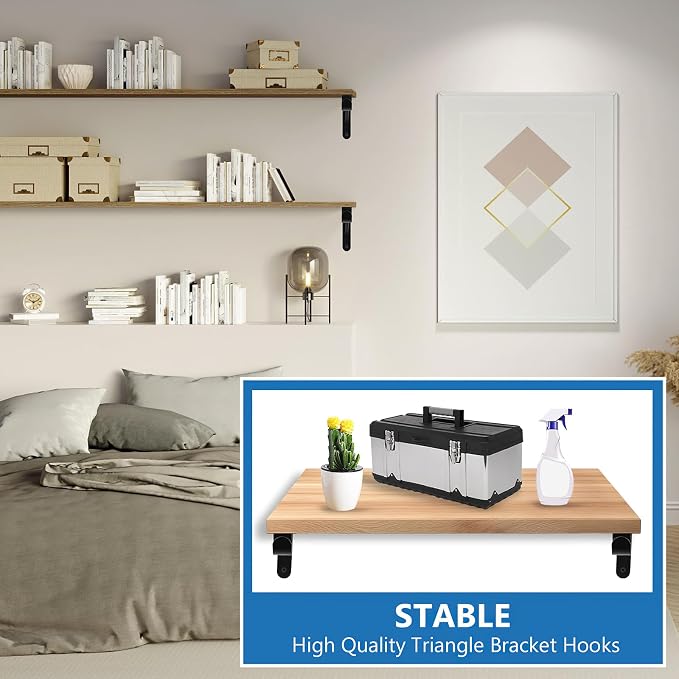Shelf and Rod Brackets, Heavy Duty Closet Shelf Closet Bracket - Image 7