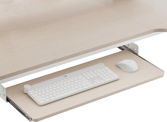 EUREKA ERGONOMIC Adjustable Keyboard Tray Under Desk, 28x11 Inch Large Slide by EUREKAERGONOMIC