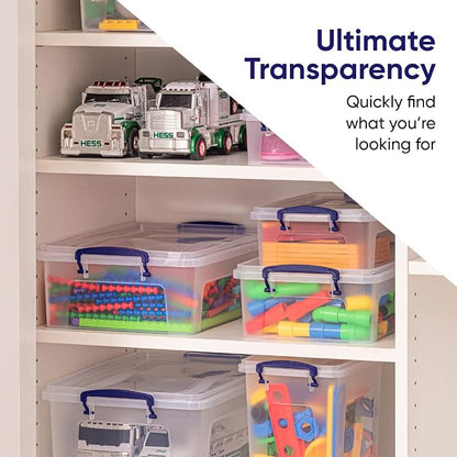 Superio Storage Bins with Lids- Clear Boxes - Image 8