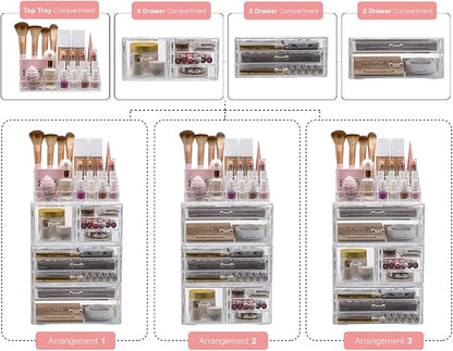 Sorbus Large Clear Makeup Organizer - Image 7