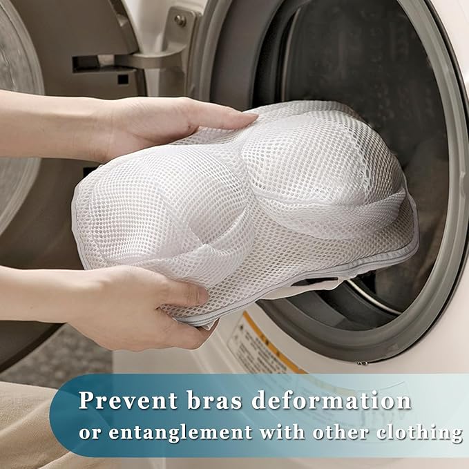 4 Pack Large Bra Laundry Bags for Washing Machine, Lingerie Bag for Washing - Image 3