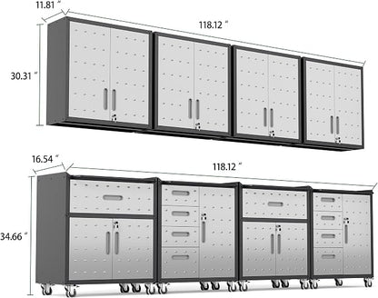 Garage Cabinet System | Heavy Duty Steel All-in-One Modular Garage Cabinet Set - Image 2
